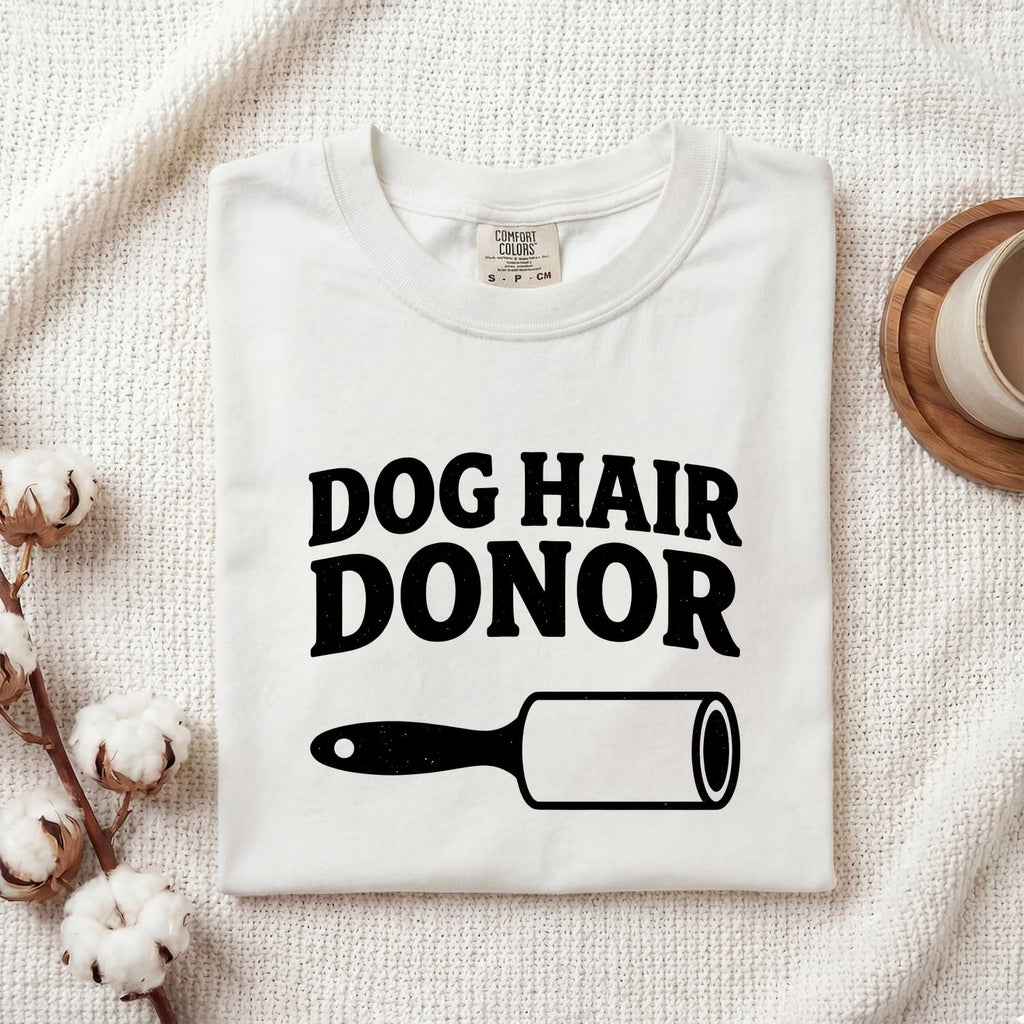 Pet Hair Remover Shirt Dog Companion Gift Women Nostalgic Tee Fur Remover Graphic Funny Dog Mom T-Shirt
