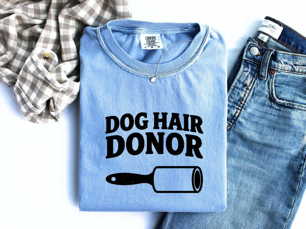 Pet Hair Remover Shirt Dog Companion Gift Women Nostalgic Tee Fur Remover Graphic Funny Dog Mom T-Shirt