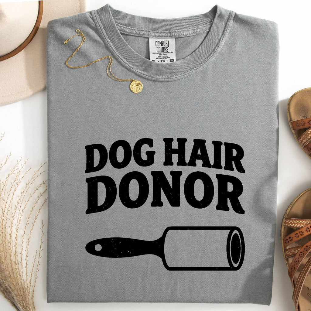 Pet Hair Remover Shirt Dog Companion Gift Women Nostalgic Tee Fur Remover Graphic Funny Dog Mom T-Shirt