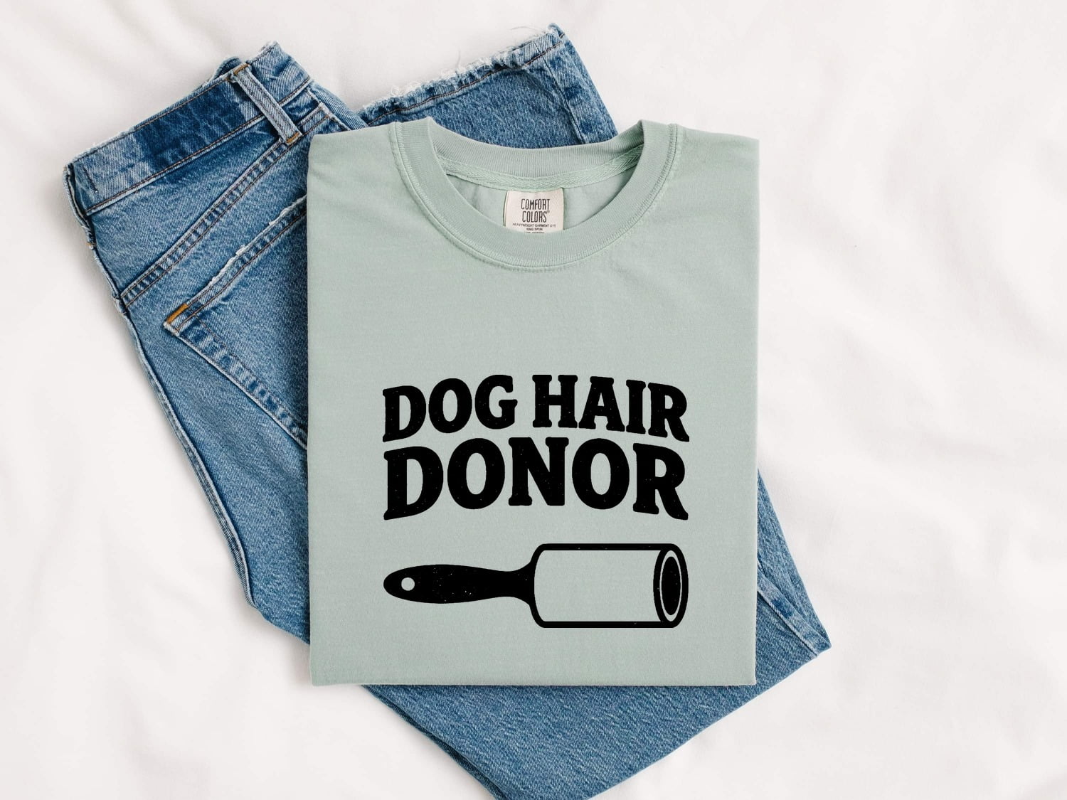 Pet Hair Remover Shirt Dog Companion Gift Women Nostalgic Tee Fur Remover Graphic Funny Dog Mom T-Shirt
