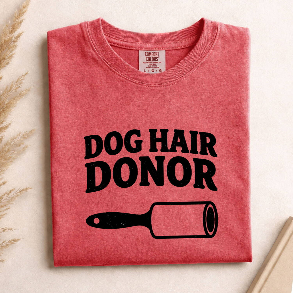 Pet Hair Remover Shirt Dog Companion Gift Women Nostalgic Tee Fur Remover Graphic Funny Dog Mom T-Shirt
