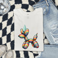 Balloon Pet Shirt Cute Event Gift Women Vibrant Tee Balloon Animal T-Shirt Adorable Fan Colorful Tshirt Party Graphic Fanciful Party Cap