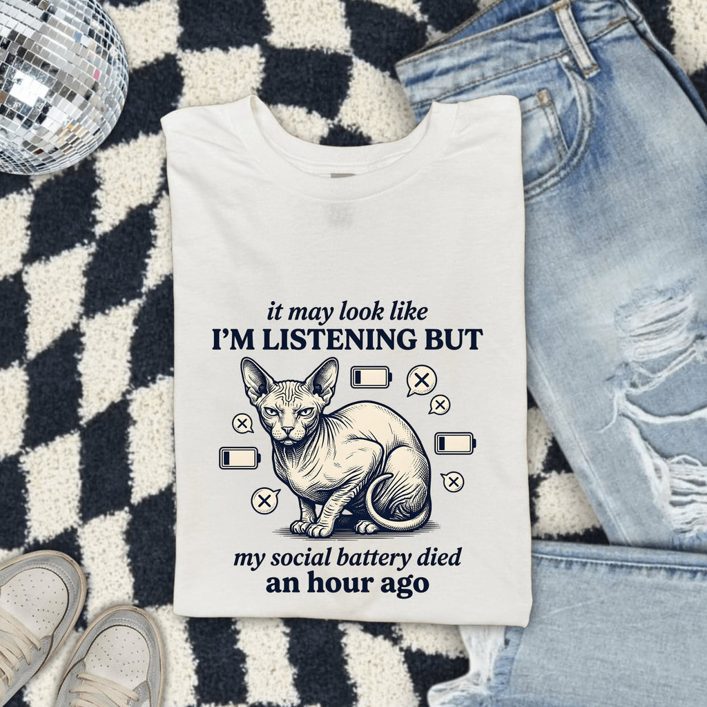 Sphynx Pet Shirt Cat Cat Characteristics Gift Women Old School Tee Hairless Cat T-Shirt Cat Fan Feline Tshirt Traits Graphic Outline Charge