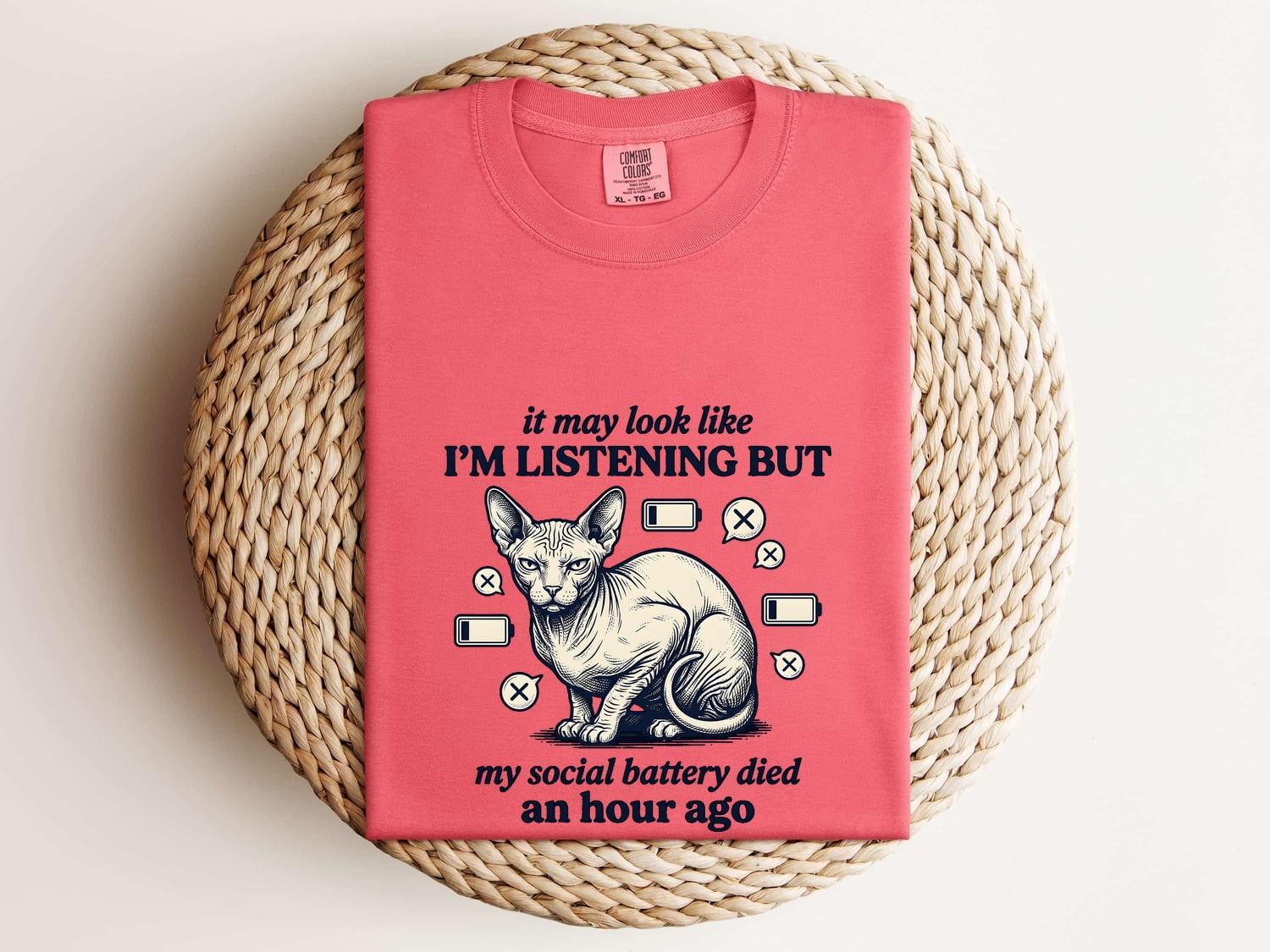 Sphynx Pet Shirt Cat Cat Characteristics Gift Women Old School Tee Hairless Cat T-Shirt Cat Fan Feline Tshirt Traits Graphic Outline Charge