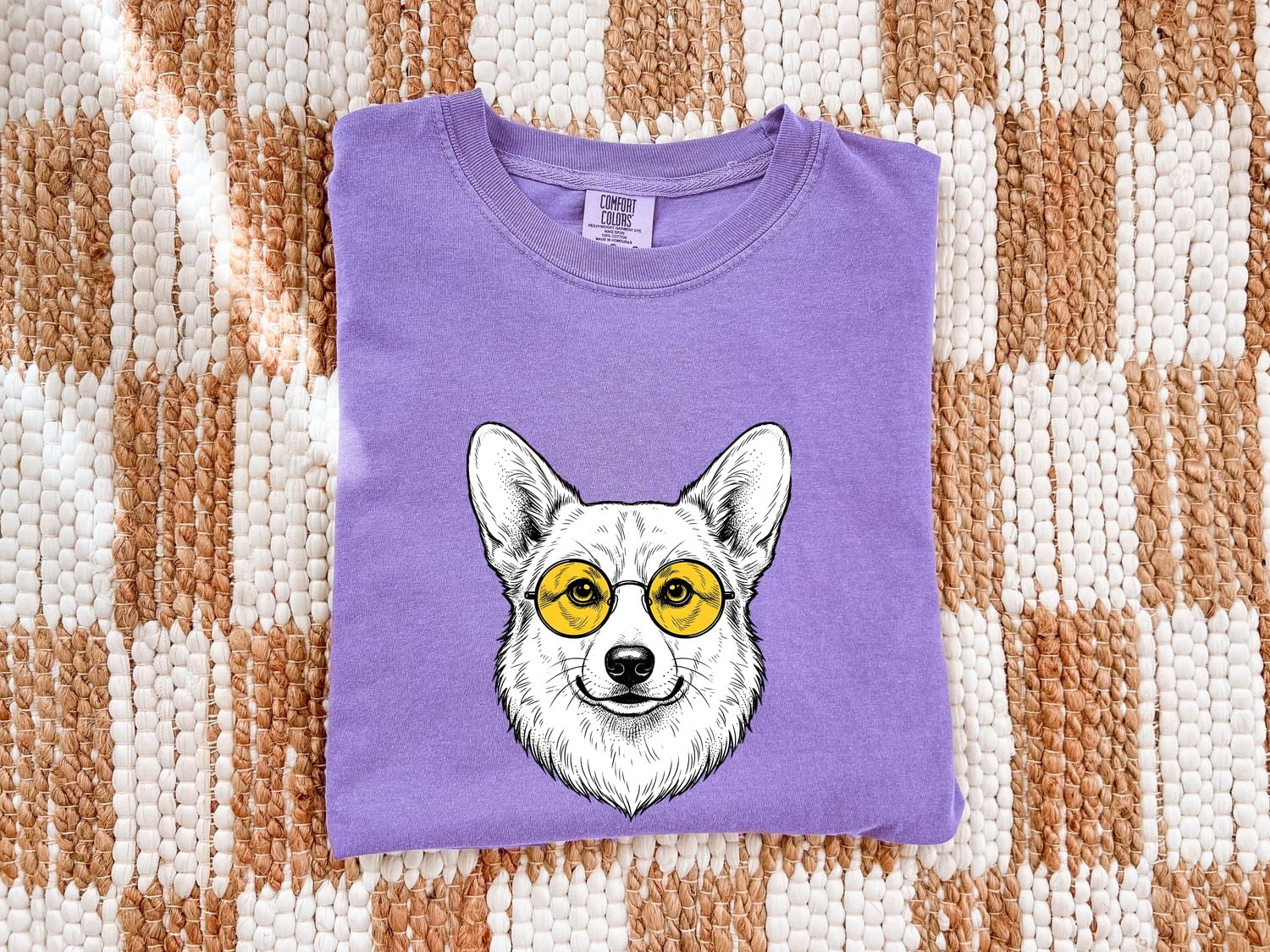 Corgi Pet Shirt Dog Pets Gift Women Cartoon Tee Dog T-Shirt Dog Fan Toon Tshirt Animal Graphic Abstract Puppy Ears Tshirt