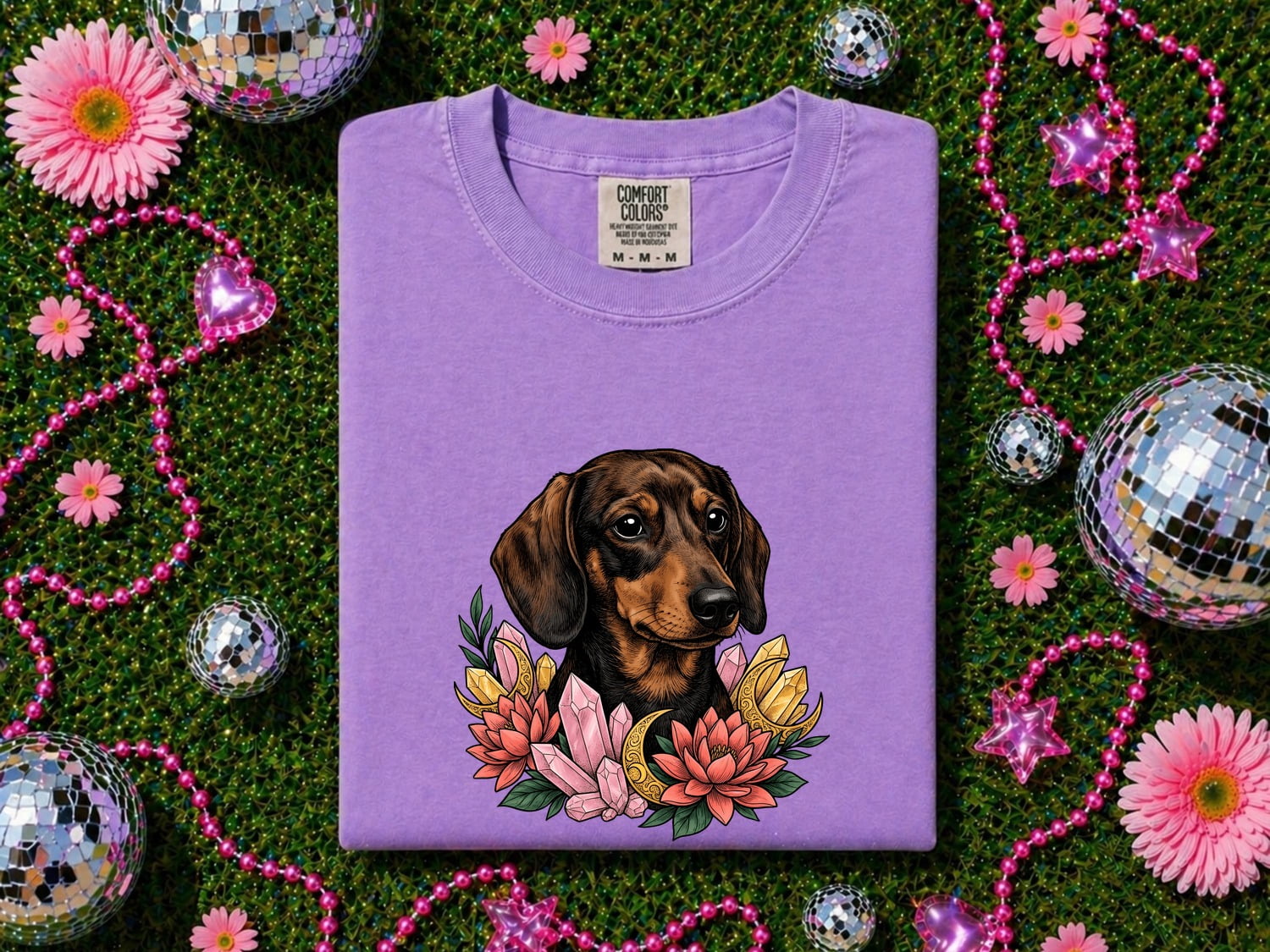 Dachshund Pet Shirt Dog Garden Gift Women Bohemian Tee Wiener Dog T-Shirt Dog Fan Puppy Tshirt Yard Graphic Old-Fashioned Minerals Tshirt