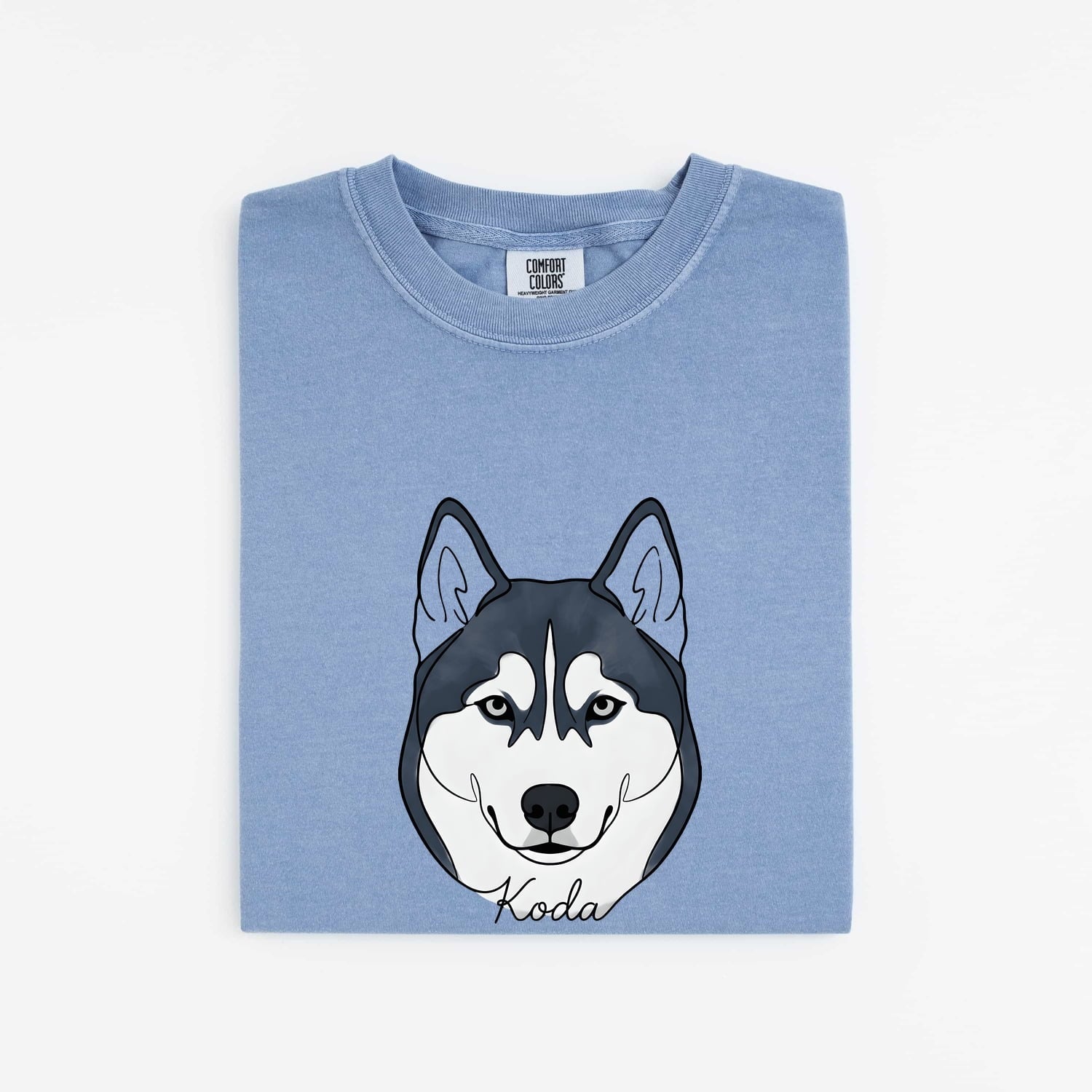 Husky Pet Shirt Dog Companions Gift Women Cartoon Tee Siberian Husky T-Shirt Dog Fan Husky Tshirt Companion Graphic Clean Engraved Name