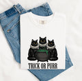 Black Cat Shirt Halloween Pet Owner Gift Women Retro Tee Cat T-Shirt Horror Fan Vintage Tshirt Dog Graphic Dark Witch Cauldron Tshirt