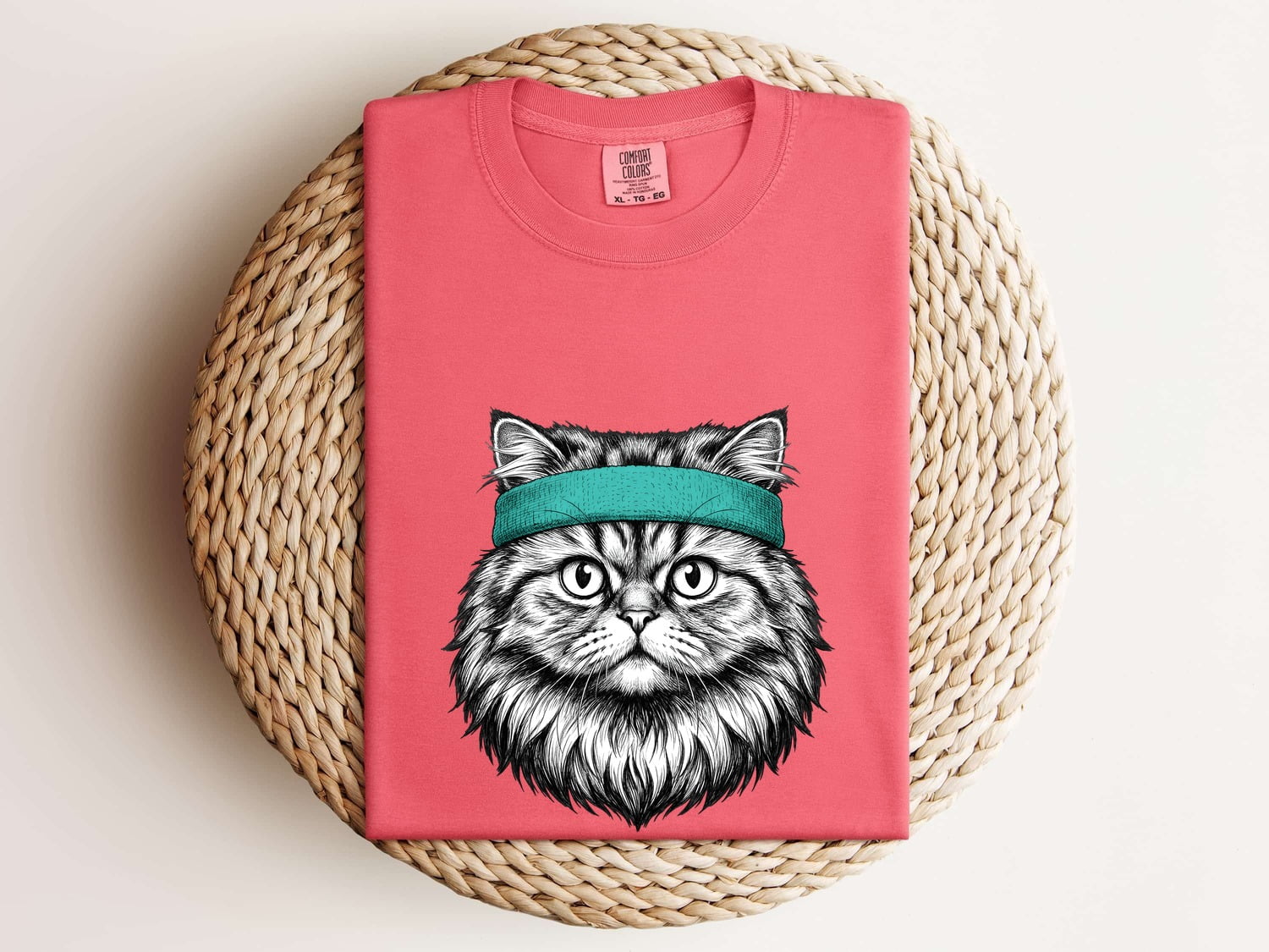 Tabby Cat Shirt Cat Pet Gift Women Hand Drawn Tee Kitty T-Shirt Cat Fan Feline Tshirt Animal Graphic Vintage Headband Tshirt