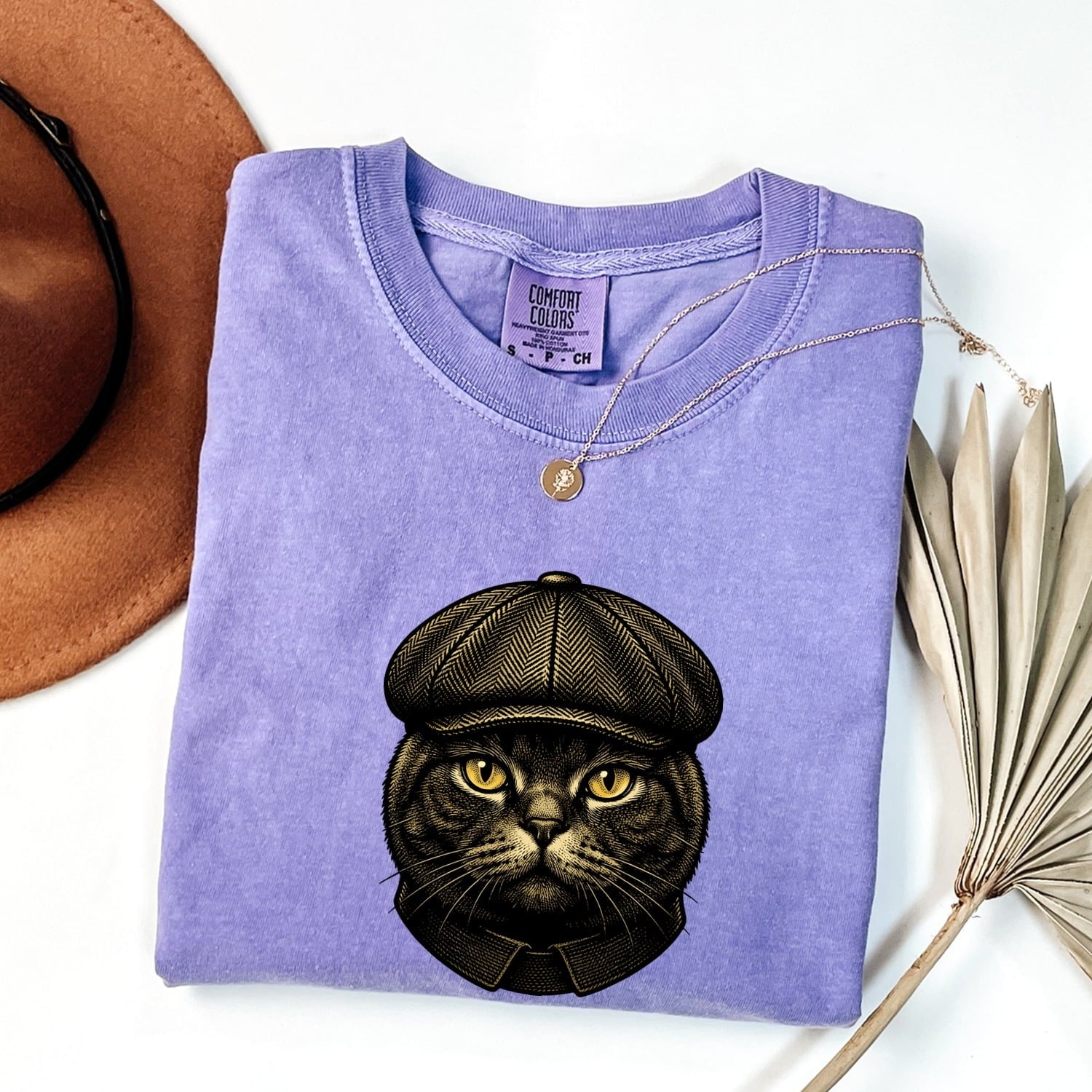 Striped Cat Shirt Cat Pet Gift Women Retro Tee Tabby Cat T-Shirt Cat Fan Feline Tshirt Animal Graphic Sketch Flat Cap Tshirt