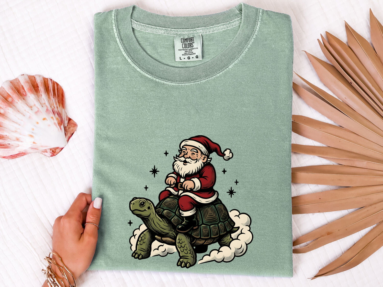 Festive Turtle Shirt Christmas Pets Gift Women Line Art Tee Turtle T-Shirt Xmas Fan Minimalist Tshirt Animal Graphic Cartoon Shining Stars