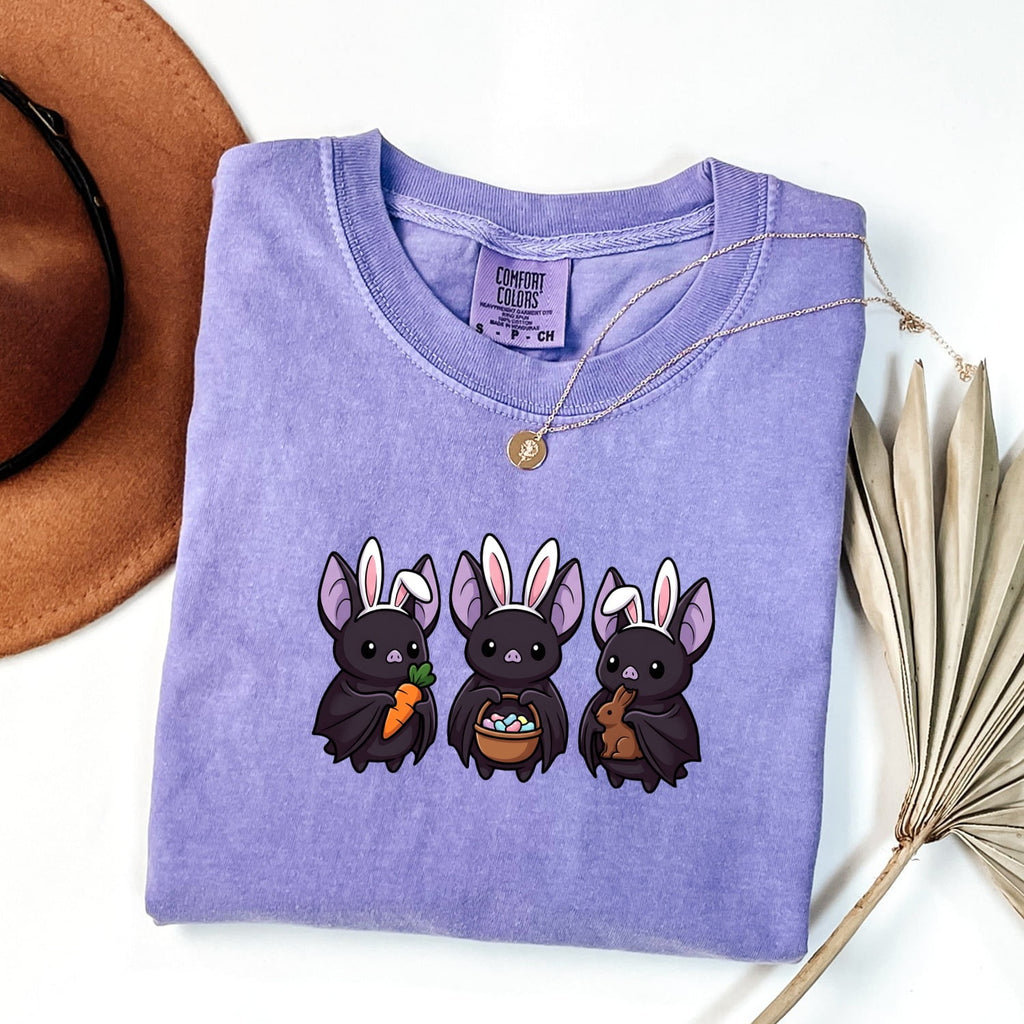 Hare Ears Shirt Easter Pet Gift Women Playful Tee Bunny Ears T-Shirt Easter Fan Rabbit Tshirt Animal Graphic Caricature Treat Basket Tshirt