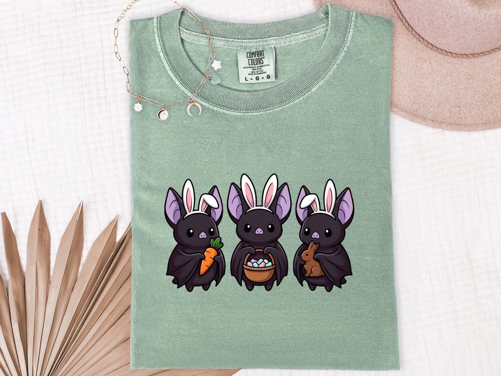 Hare Ears Shirt Easter Pet Gift Women Playful Tee Bunny Ears T-Shirt Easter Fan Rabbit Tshirt Animal Graphic Caricature Treat Basket Tshirt