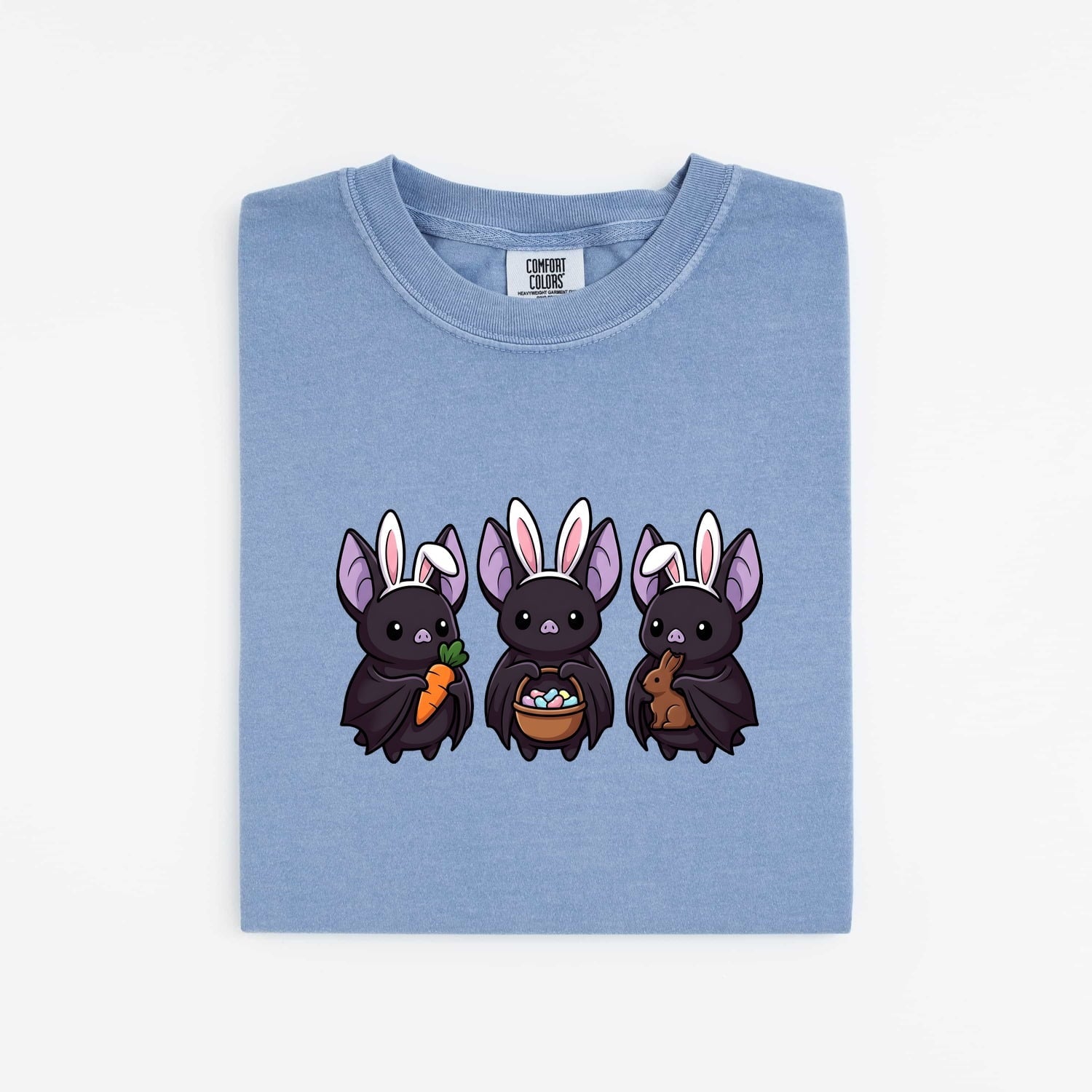 Hare Ears Shirt Easter Pet Gift Women Playful Tee Bunny Ears T-Shirt Easter Fan Rabbit Tshirt Animal Graphic Caricature Treat Basket Tshirt