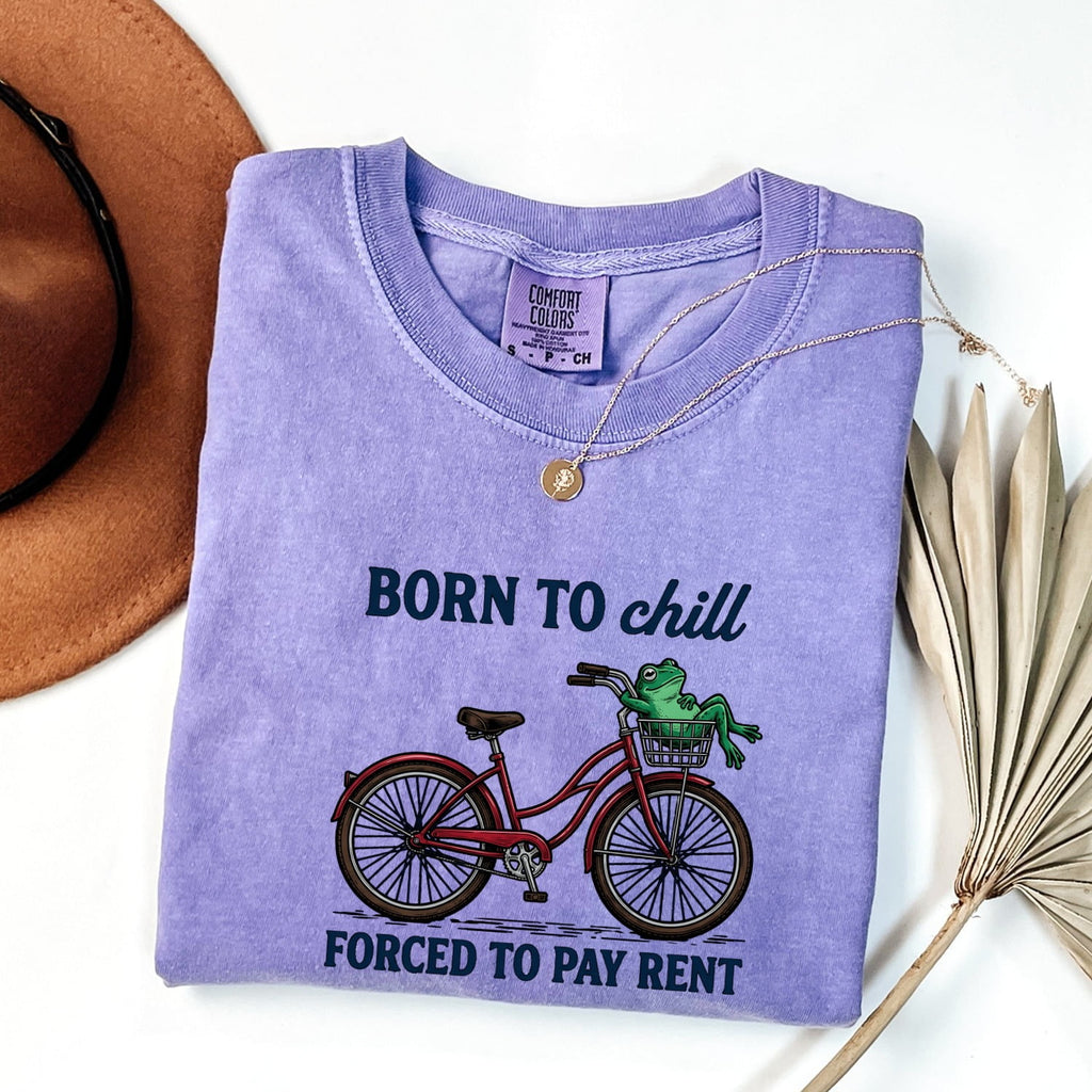 Frog Cycle Shirt Funny Pet Gift Women Caricature Tee Toad T-Shirt Comedy Fan Cartoon Tshirt Animal Graphic Classic Crate Tshirt