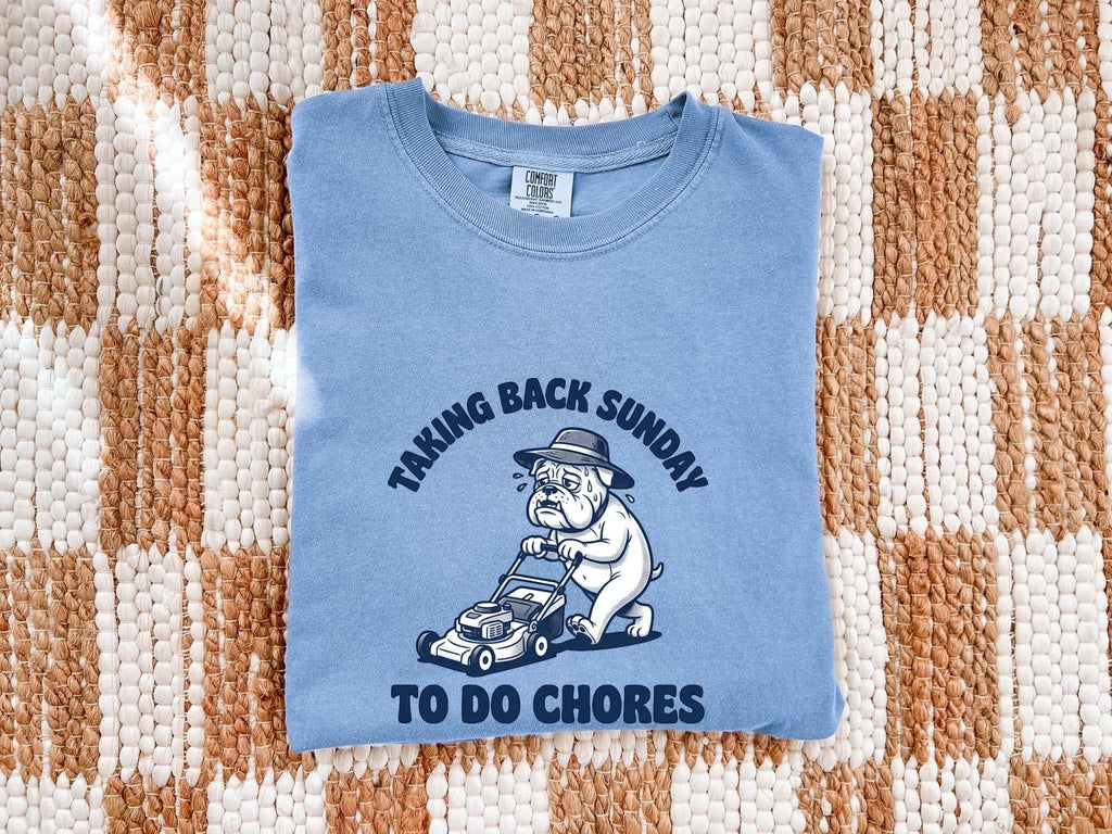 Bulldog Mower Shirt Funny Pet Gift Women Doodle Tee Lawn Mower T-Shirt Humor Fan Cartoon Tshirt Animal Graphic Classic Cap Tshirt