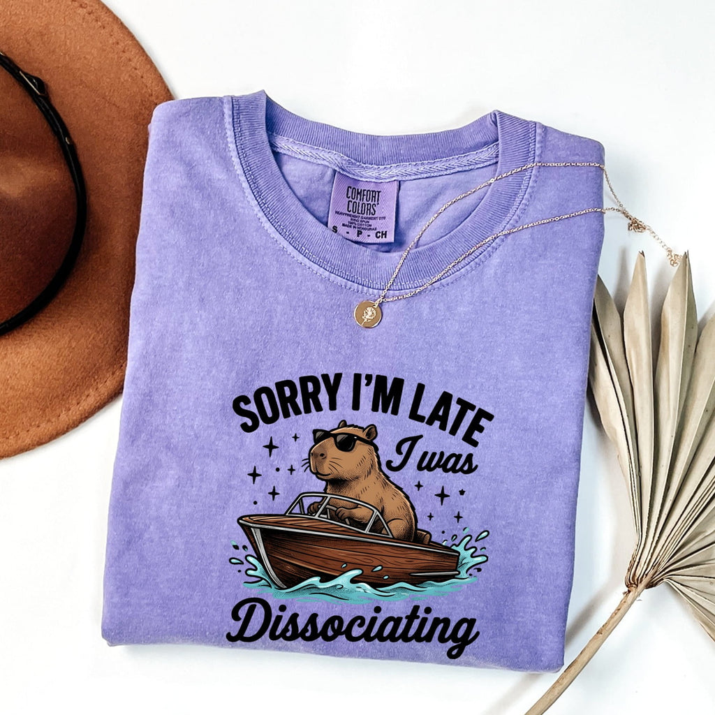 Capybara Canoe Shirt Funny Pets Gift Women Animated Tee Rodent T-Shirt Humor Fan Cartoon Tshirt Animal Graphic Classic Eyeglasses Tshirt