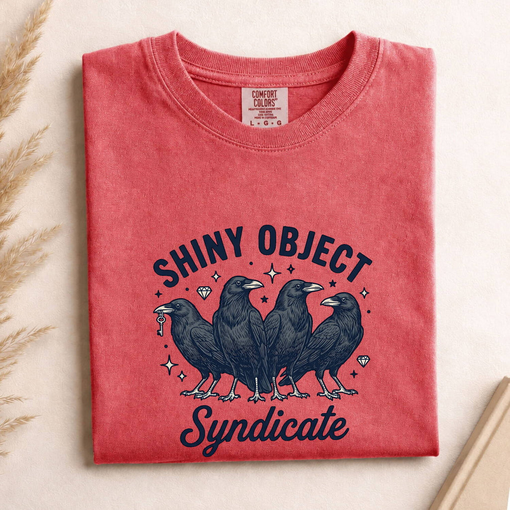 Crow Flock Shirt Funny Pet Gift Women Retro Tee Murder T-Shirt Humor Fan Corvid Tshirt Animal Graphic Sketch Gem Tshirt