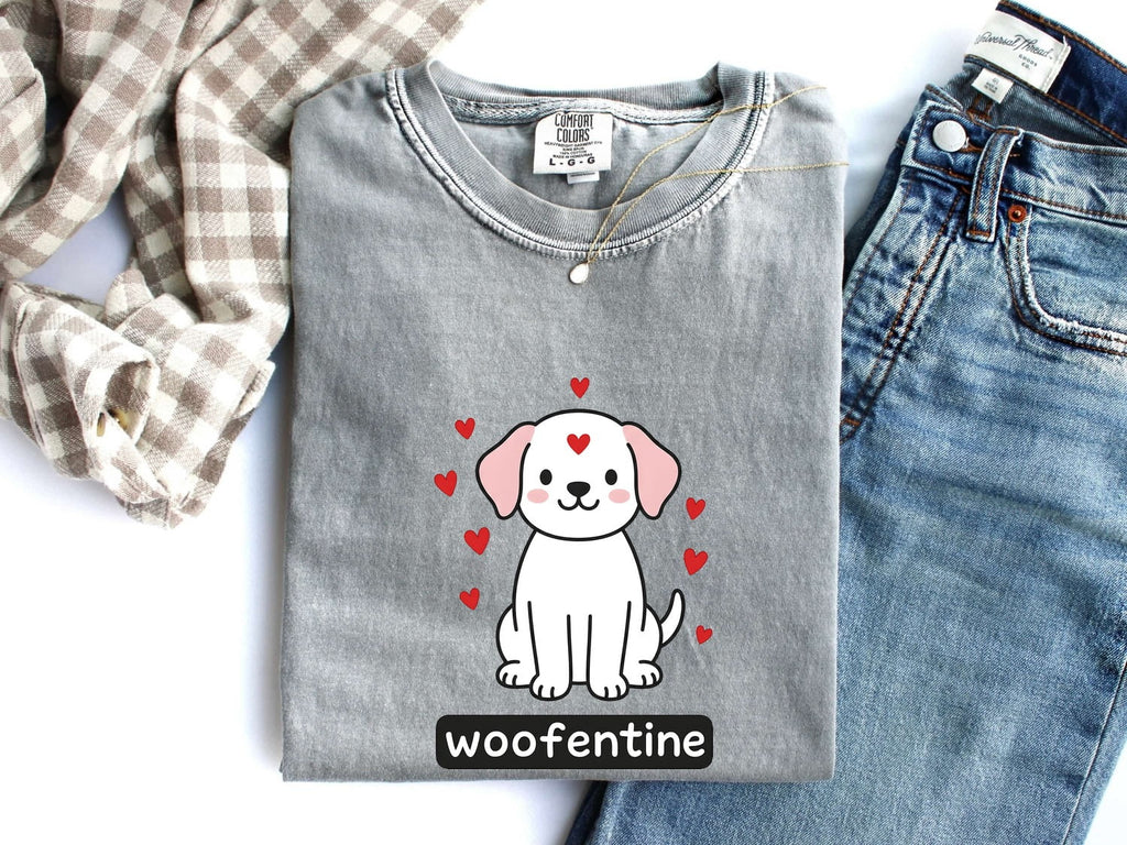 Adorable Puppy Shirt Valentine Pet Gift Women Chibi Tee Dog T-Shirt Cupid Fan Cartoon Tshirt Animal Graphic Comic Love Symbols Tshirt