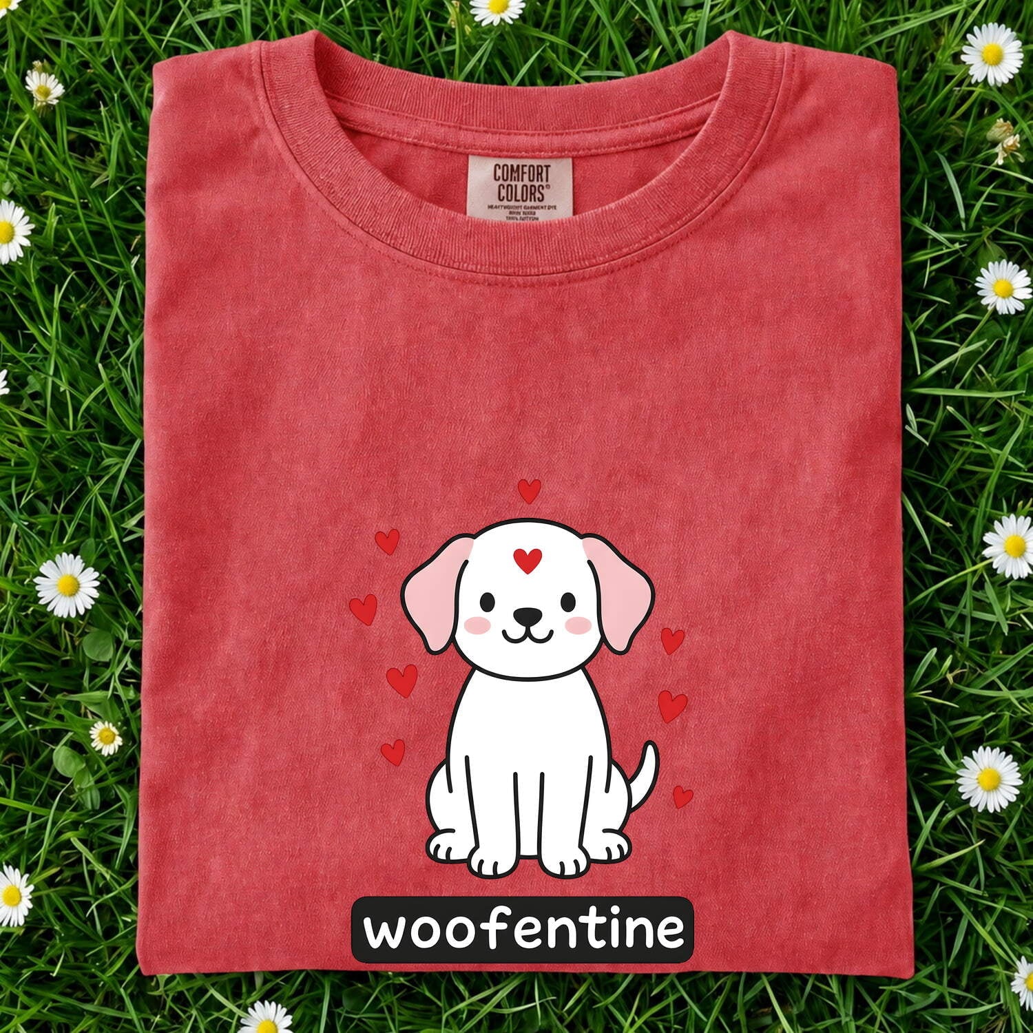 Adorable Puppy Shirt Valentine Pet Gift Women Chibi Tee Dog T-Shirt Cupid Fan Cartoon Tshirt Animal Graphic Comic Love Symbols Tshirt