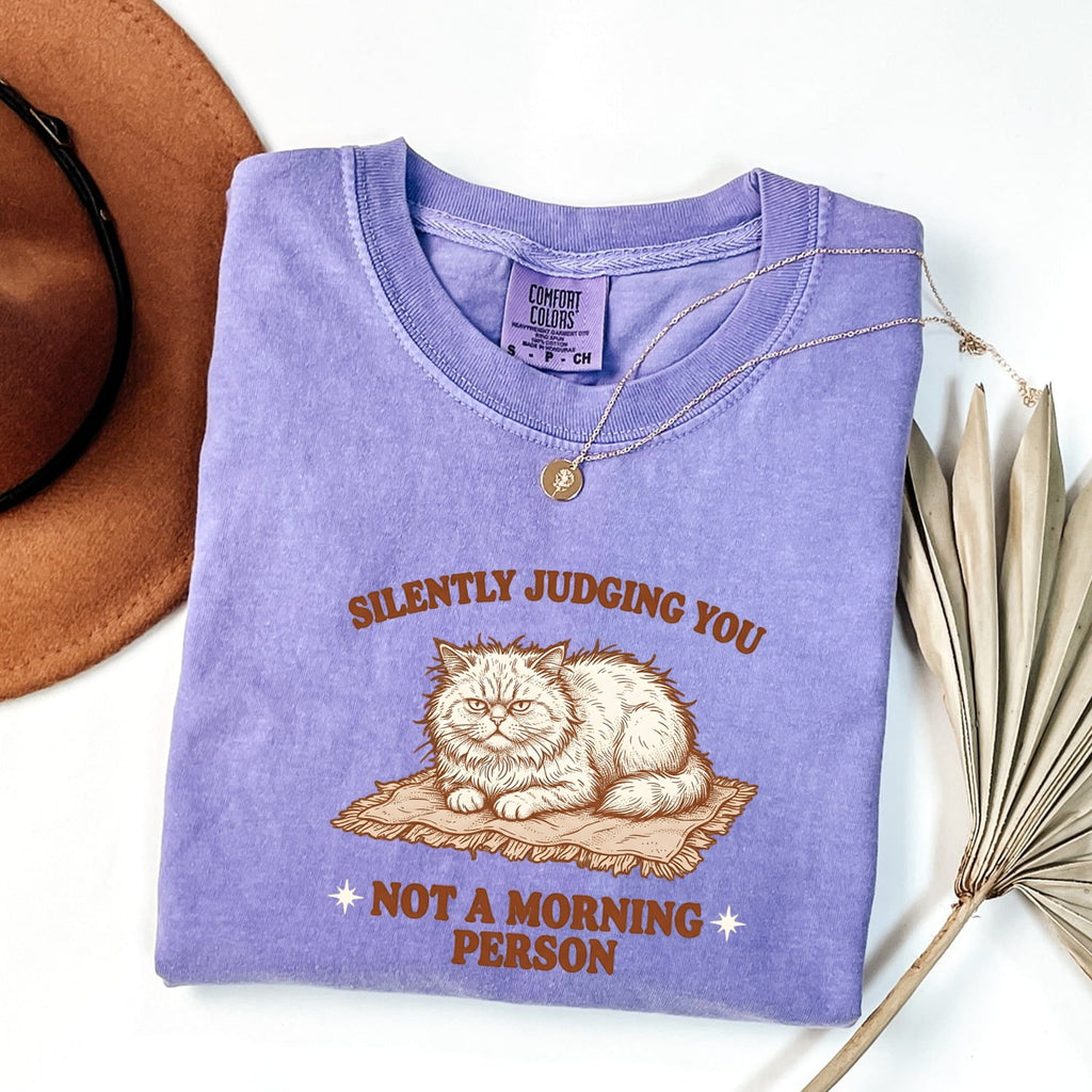 Grumpy Cat Shirt Cat Humor Gift Women Vintage Tee Kitty T-Shirt Feline Fan Retro Tshirt Funny Graphic Hand Drawn Blanket Tshirt