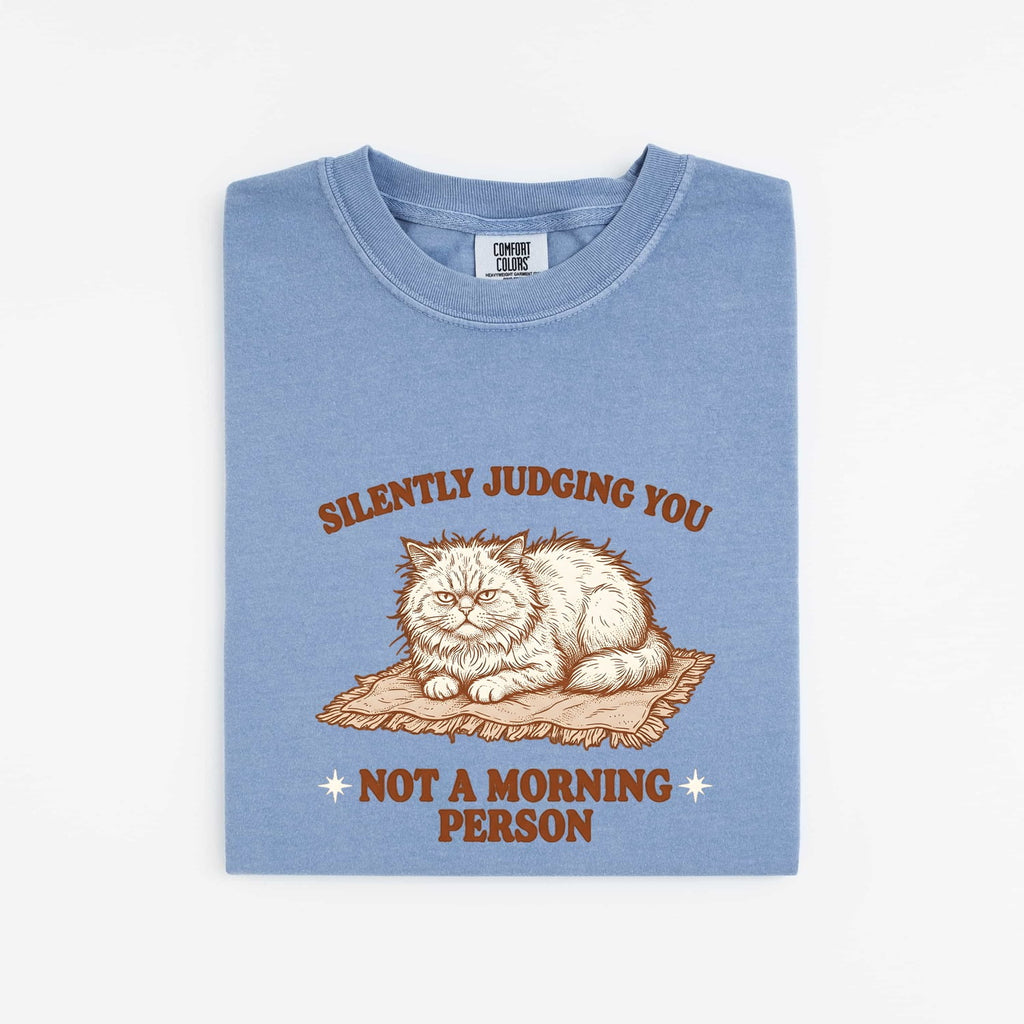Grumpy Cat Shirt Cat Humor Gift Women Vintage Tee Kitty T-Shirt Feline Fan Retro Tshirt Funny Graphic Hand Drawn Blanket Tshirt