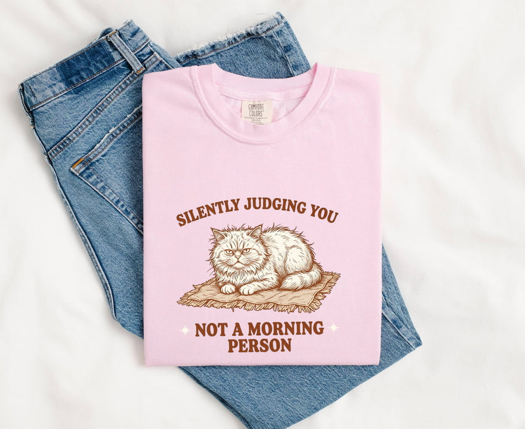 Grumpy Cat Shirt Cat Humor Gift Women Vintage Tee Kitty T-Shirt Feline Fan Retro Tshirt Funny Graphic Hand Drawn Blanket Tshirt