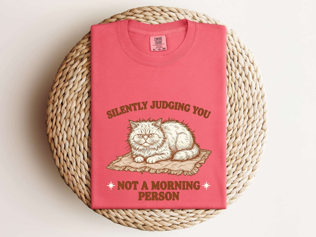 Grumpy Cat Shirt Cat Humor Gift Women Vintage Tee Kitty T-Shirt Feline Fan Retro Tshirt Funny Graphic Hand Drawn Blanket Tshirt