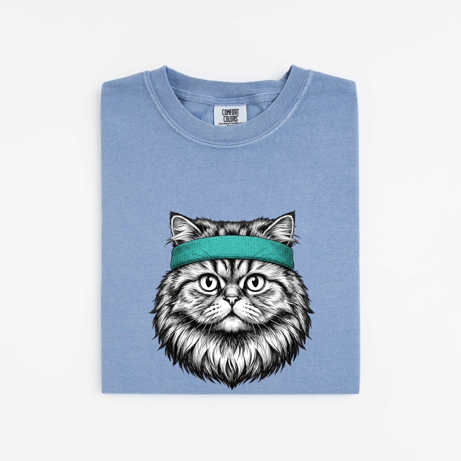 Tabby Cat Shirt Cat Pet Gift Women Hand Drawn Tee Kitty T-Shirt Cat Fan Feline Tshirt Animal Graphic Vintage Headband Tshirt