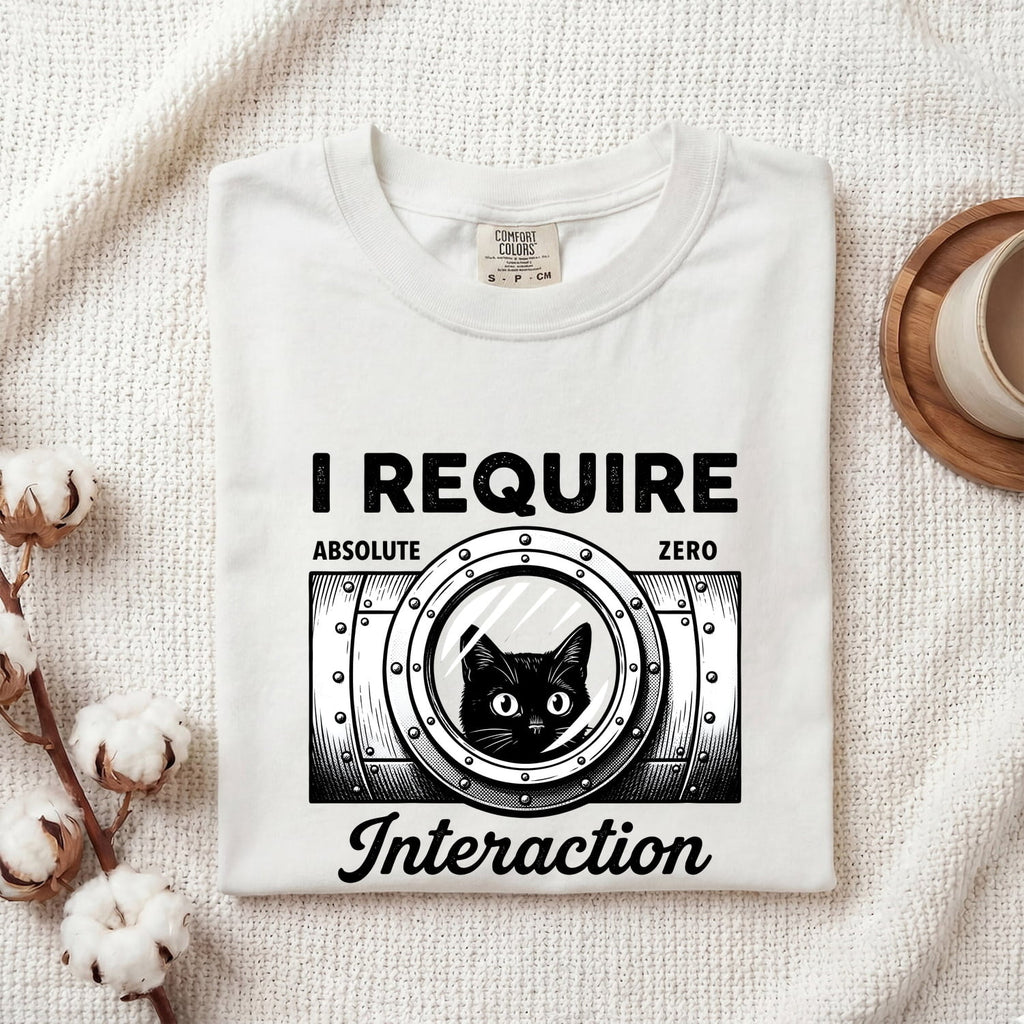 Black Cat Shirt Cat Mood Gift Women Cartoon Tee Kitty T-Shirt Cat Fan Feline Tshirt Emotional Graphic Minimalist Circle Tshirt