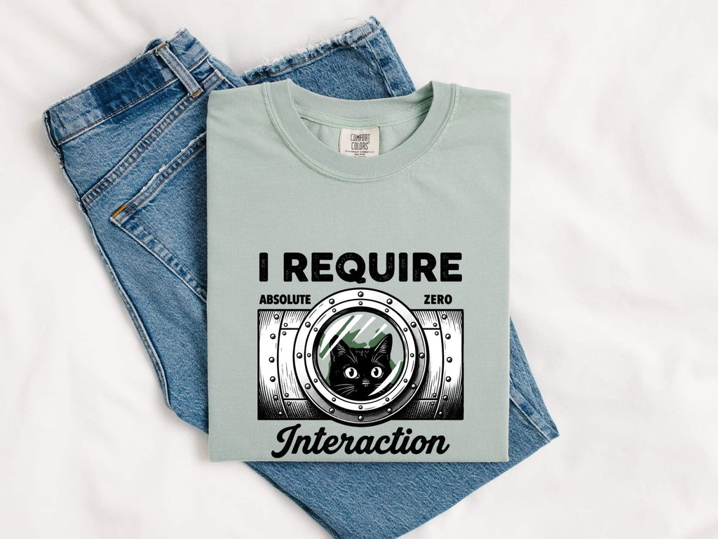 Black Cat Shirt Cat Mood Gift Women Cartoon Tee Kitty T-Shirt Cat Fan Feline Tshirt Emotional Graphic Minimalist Circle Tshirt