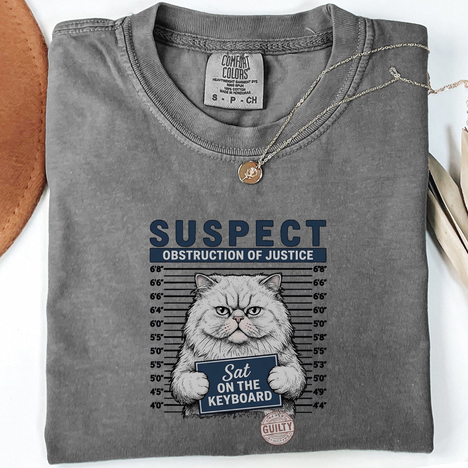 Grumpy Cat Mugshot Shirt Cat Humor Gift Women Hand Drawn Tee Mugshot T-Shirt Cat Fan Feline Tshirt Funny Graphic Vintage Police Lineup