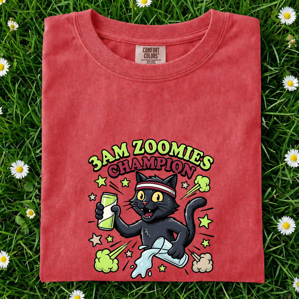 Black Cat Shirt Cat Jokes Gift Women Comic Tee Kitty T-Shirt Cat Fan Cartoon Tshirt Humor Graphic Vintage Energy Drink Tshirt