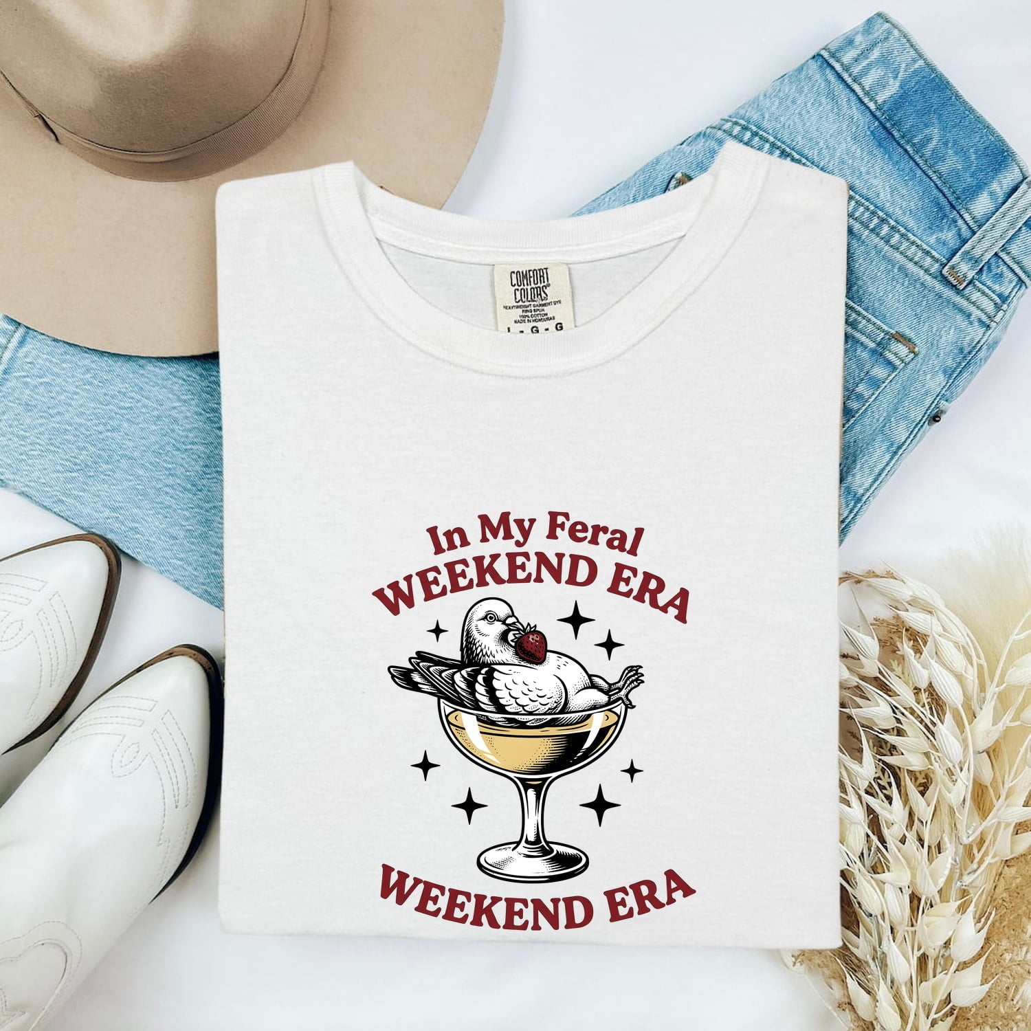 Dove Drink Shirt Funny Pet Gift Women Classic Tee Drink T-Shirt Humor Fan Vintage Tshirt Animal Graphic Old School Berry Tshirt