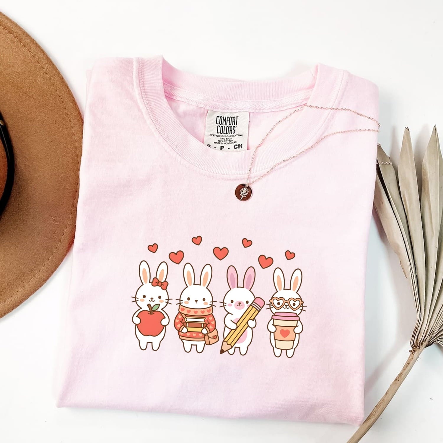 Rabbit Pack Shirt Teacher Pets Gift Women Cute Tee Bunny T-Shirt Educator Enthusiast Adorable Tshirt Animal Graphic Comic Love Symbols