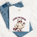 Raccoon Pizza Shirt Funny Pet Gift Women Anime Tee Pizza T-Shirt Humor Fan Cartoon Tshirt Animal Graphic Hand Drawn Pool Ring Tshirt
