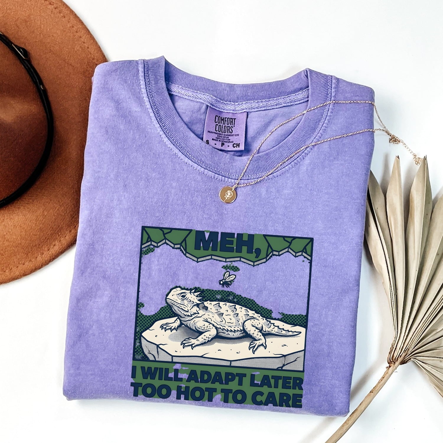 Spiky Lizard Shirt Funny Pet Gift Women Sketch Tee Iguana T-Shirt Humor Fan Cartoon Tshirt Animal Graphic Hand Drawn Boulder Tshirt