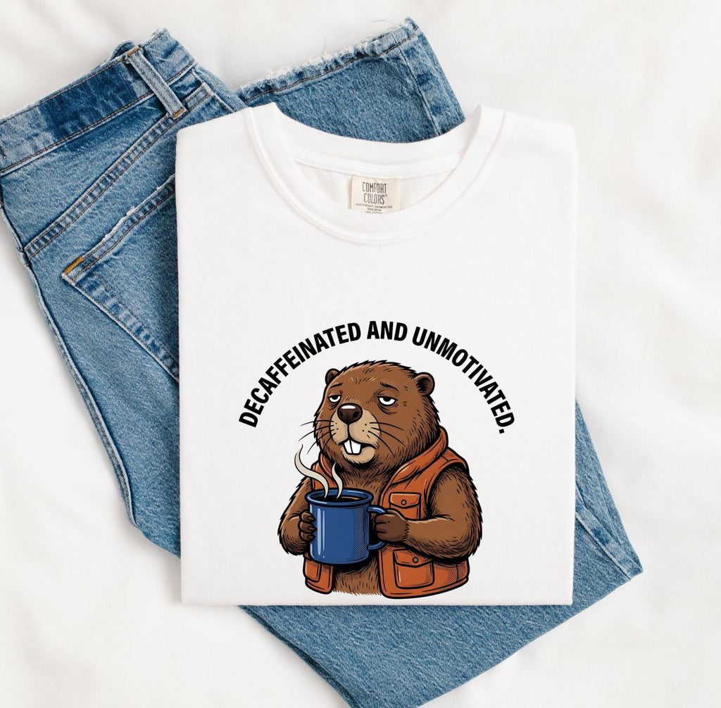 Latte Beaver Shirt Funny Pets Gift Women Doodle Tee Beaver T-Shirt Humor Fan Cartoon Tshirt Animal Graphic Old School Work Vest Tshirt