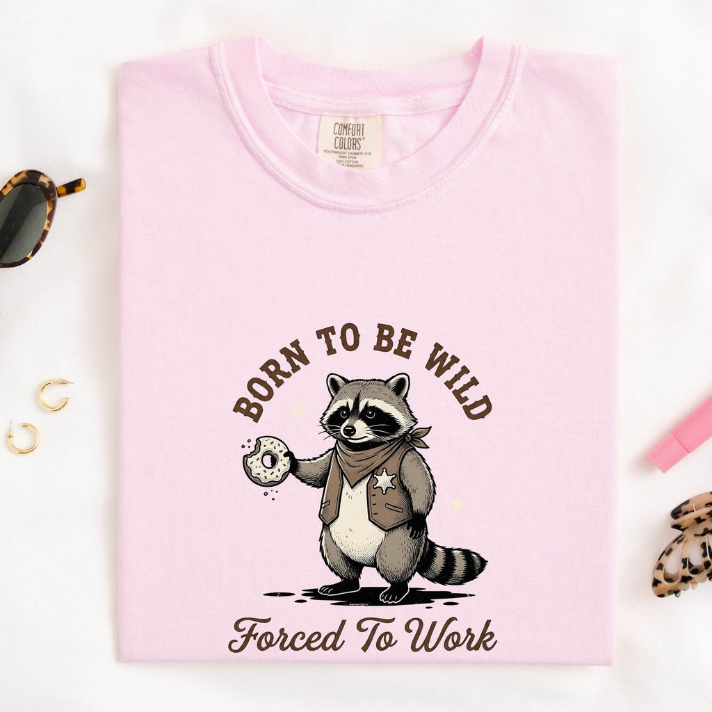 Raccoon Deputy Shirt Funny Pet Gift Women Animated Tee Raccoon T-Shirt Humor Fan Cartoon Tshirt Animal Graphic Hand Drawn Sweet Treat Tshirt
