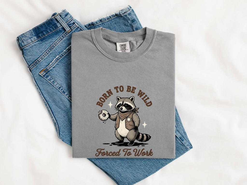 Raccoon Deputy Shirt Funny Pet Gift Women Animated Tee Raccoon T-Shirt Humor Fan Cartoon Tshirt Animal Graphic Hand Drawn Sweet Treat Tshirt