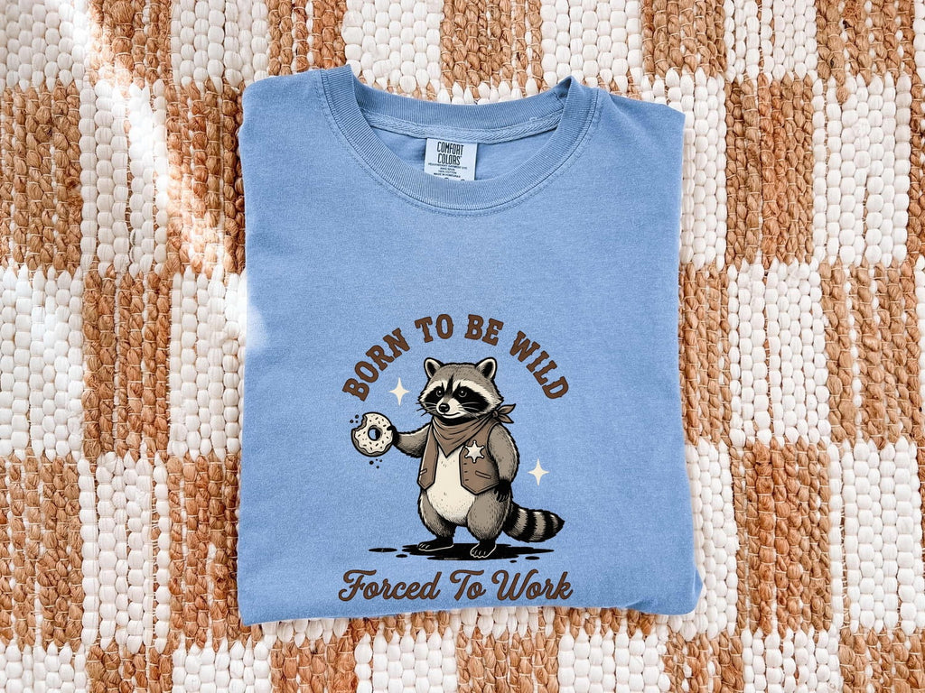 Raccoon Deputy Shirt Funny Pet Gift Women Animated Tee Raccoon T-Shirt Humor Fan Cartoon Tshirt Animal Graphic Hand Drawn Sweet Treat Tshirt