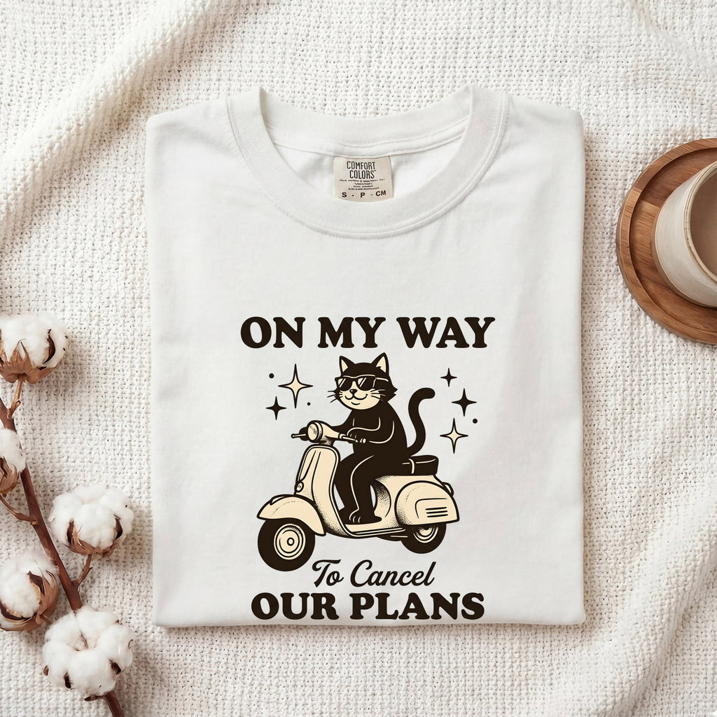 Kitten Scooter Shirt Funny Pet Gift Women Comic Tee Kitten T-Shirt Humor Fan Cartoon Tshirt Animal Graphic Vintage Shades Tshirt