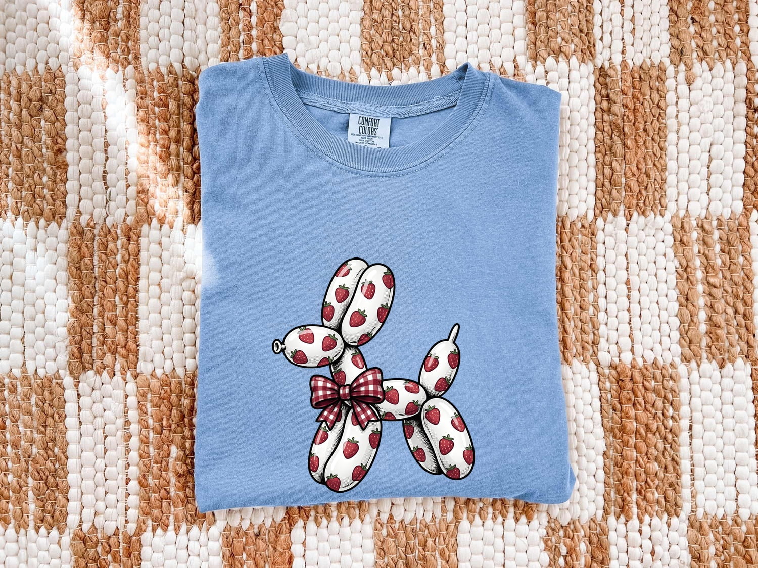 Inflatable Dog Shirt Cute Pet Gift Women Comic Tee Blow Up Dog T-Shirt Adorable Fan Cartoon Tshirt Animal Graphic Design Graphic Berries