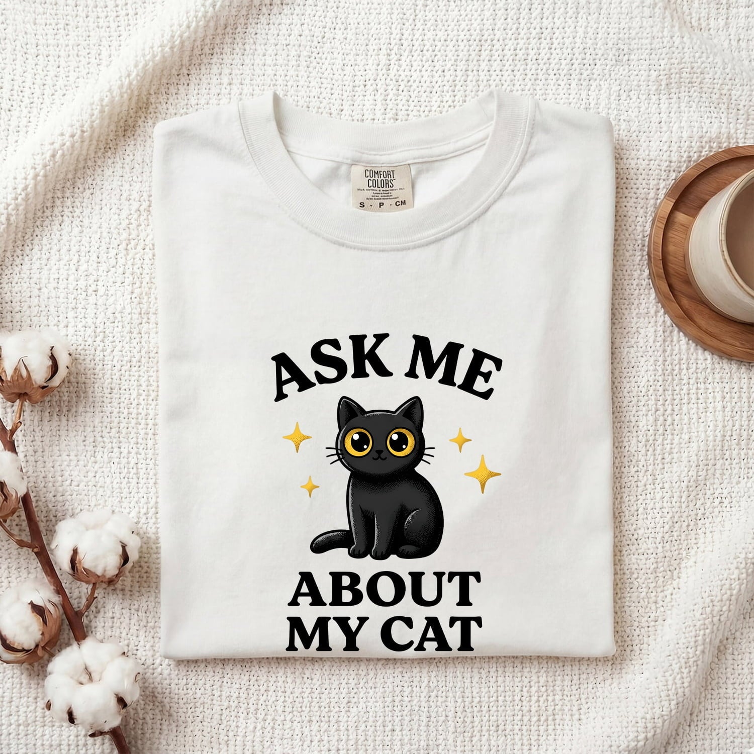 Black Cat Shirt Cat Pet Gift Women Cute Tee Kitty T-Shirt Cat Fan Feline Tshirt Animal Graphic Kawaii Sparkles Tshirt