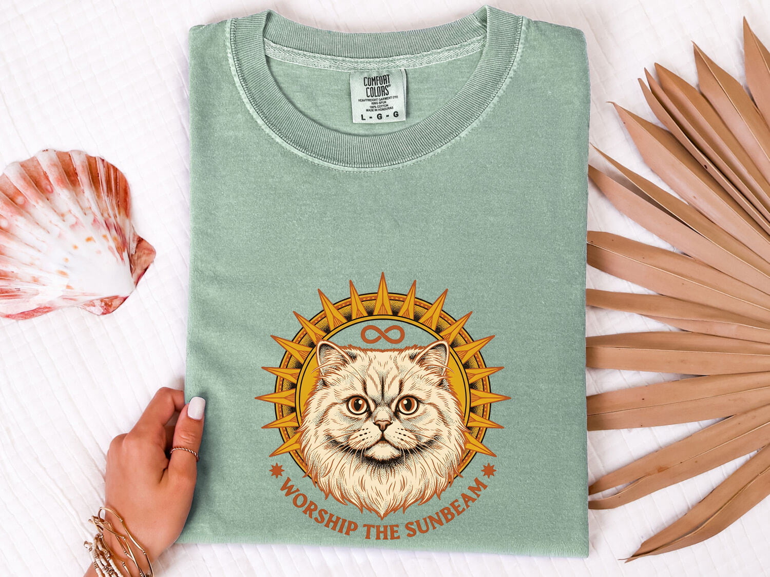 Persian Cat Shirt Cat Pet Gift Women Vintage Tee Cat T-Shirt Cat Fan Feline Tshirt Animal Graphic Hand Drawn Sun Rays Tshirt