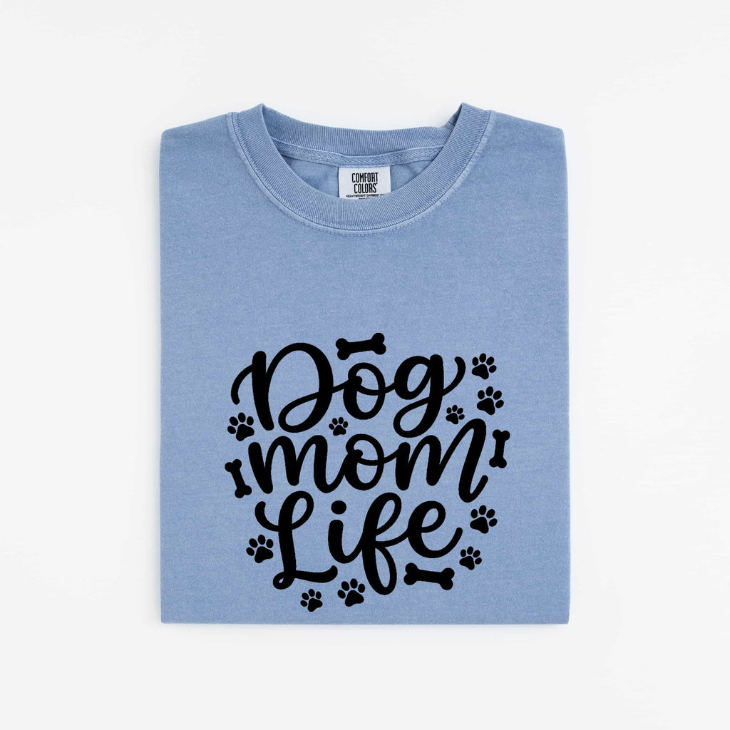 Dog Mom Shirt Dog Mom Pet Gift Women Cartoon Tee Dog Mama T-Shirt Dog Mom Fan Puppy Tshirt Animal Graphic Contemporary Paw Marks Tshirt