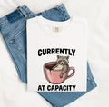 Raccoon Coffee Cup Shirt Funny Pet Gift Women Comic Tee Coffee Mug T-Shirt Humor Fan Cartoon Tshirt Animal Graphic Retro Broken Mug Tshirt