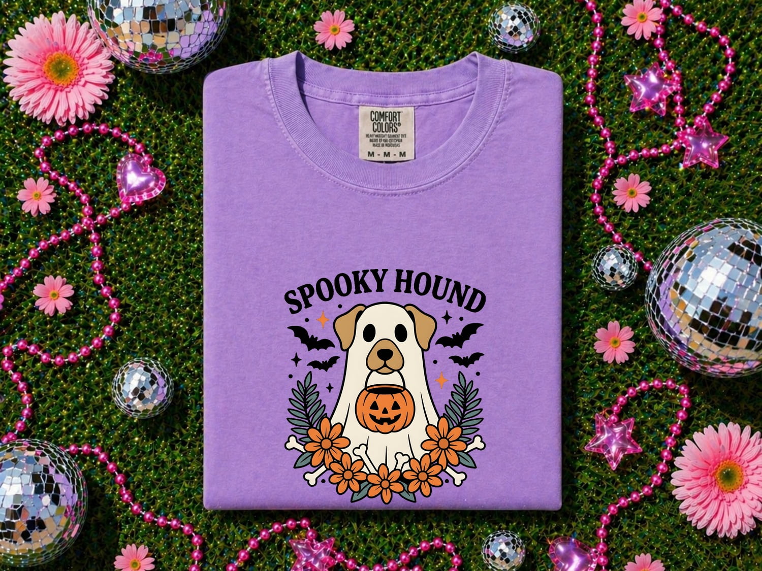 Canine Ghost Shirt Halloween Animal Gift Women Cartoon Tee Dog Spirit T-Shirt Halloween Fan Spooky Tshirt Pet Graphic Nostalgic Halloween