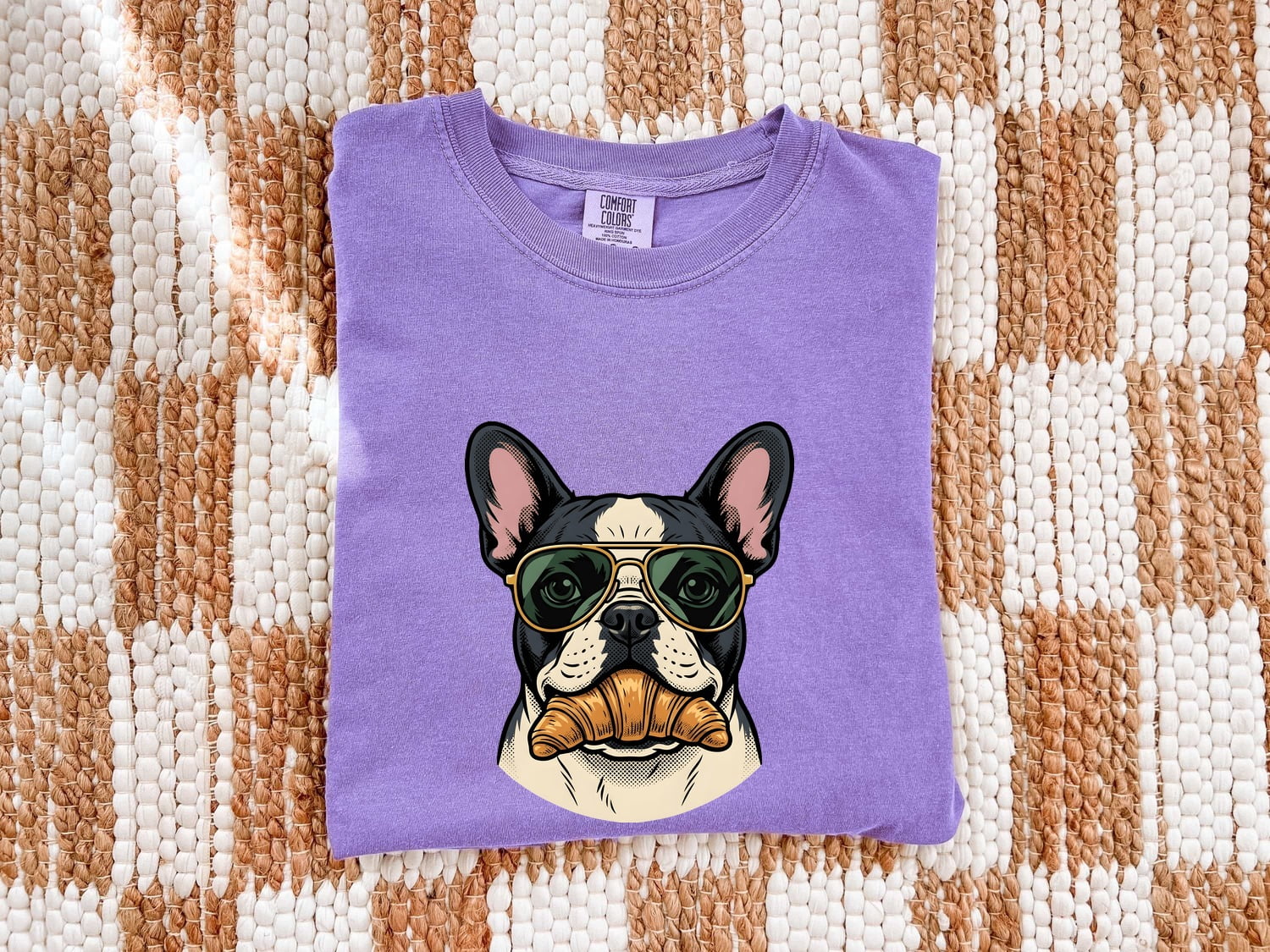 French Bulldog Shirt Dog Snacks Gift Women Graphic Tee Bulldog T-Shirt Dog Fan Puppy Tshirt Snack Design Vintage Sunglasses Tshirt
