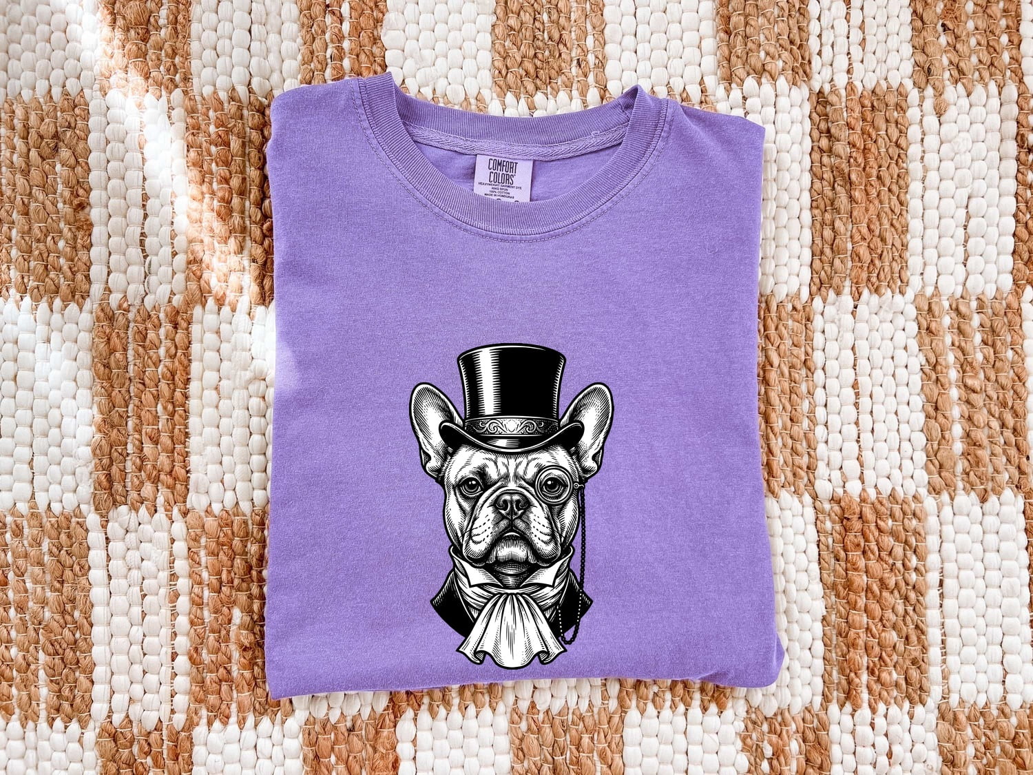 French Bulldog Shirt Dog Fauna Gift Women Sketch Tee Bulldog T-Shirt Dog Fan Puppy Tshirt Wildlife Graphic Cartoon Top Hat Tshirt